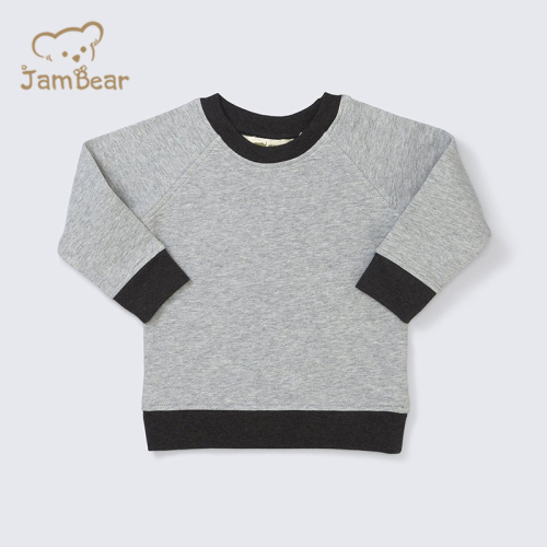 toddler pullover baby Crewneck Sweatshirt Sustainable Sweatshirts For Boys Organic Cotton Baby Sweatshirt organic toddler jumper