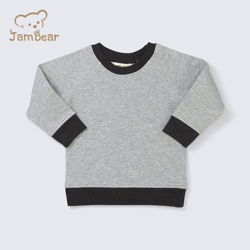 toddler pullover baby Crewneck Sweatshirt Sustainable Sweatshirts For Boys Organic Cotton Baby Sweatshirt organic toddler jumper