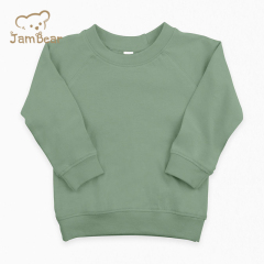 Sustainable sweatshirt toddler Bamboo Cotton winter Toddler pullover Fleece Crewneck for Baby pullover knit crewneck