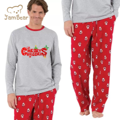 Christmas Family Matching Outfits Kids Mom Dad Santa Claus Family Pajamas Tops Pants 2pcs Set Family Matching Christmas Set