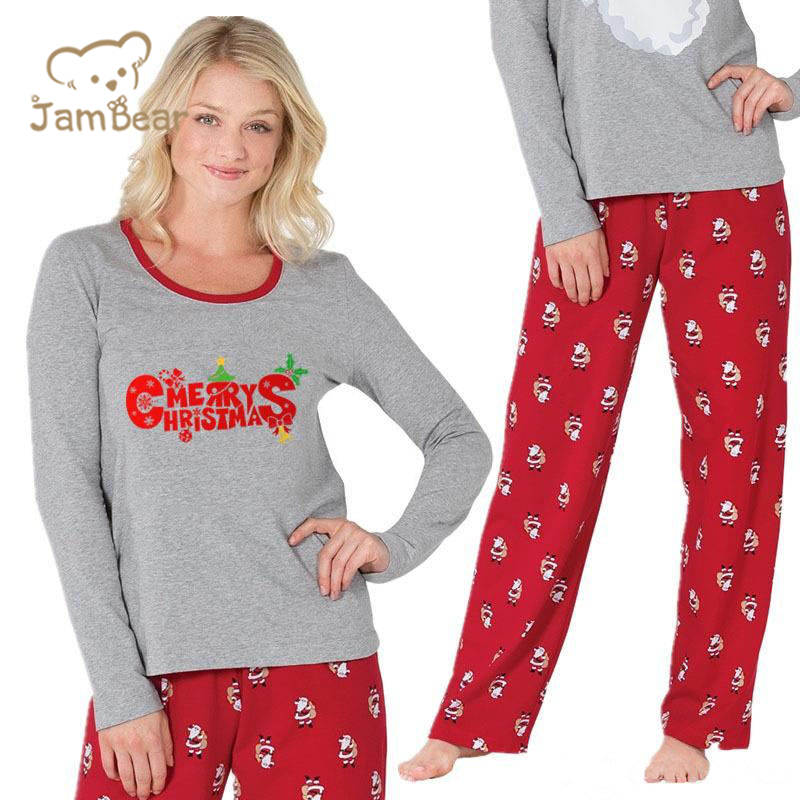 Christmas Family Matching Outfits Kids Mom Dad Santa Claus Family Pajamas Tops Pants 2pcs Set Family Matching Christmas Set