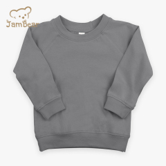 Sustainable sweatshirt toddler Bamboo Cotton winter Toddler pullover Fleece Crewneck for Baby pullover knit crewneck