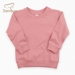 Sustainable sweatshirt toddler Bamboo Cotton winter Toddler pullover Fleece Crewneck for Baby pullover knit crewneck