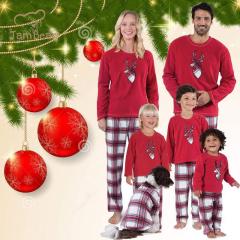 Christmas Family Matching Outfits Kids Mom Dad Santa Claus Family Pajamas Tops Pants 2pcs Set Family Matching Christmas Set