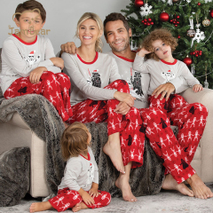 Organic cotton christmas matching family pajamas eco friendly family christmas pajamas sustainable family dog pajamas
