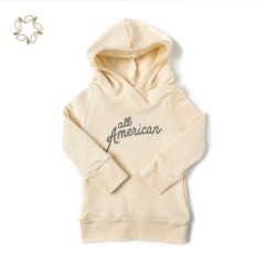 Organic Cotton Kids Hoodies Boys Natual Eco-friendly Boys Pullover kids logo hoodie Sustainable Childre's Hoodie