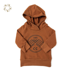 Organic Cotton Kids Hoodies Boys Natual Eco-friendly Boys Pullover kids logo hoodie Sustainable Childre's Hoodie