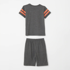 Boys shorts sets organic cotton kids boys shorts set Short Sleeve Crew Neck T-Shirt and Shorts Baby Tops and Pants Suit