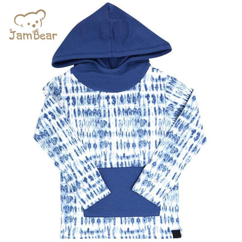 Bamboo Cotton Kids Hooded Jogger Set Print Baby Tracksuits Eco-friendly Hoodie Set Children jogger set bamboo