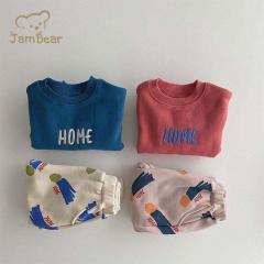 Sustainable Sweatsuit Infants Organic Cotton Baby Sweatshirt Set Eco-firendly Toddler Tracksuits