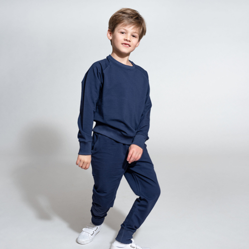 Kids sweatshirt set eco friendly kid sportswear children pullover children sweatshirt and jogger organic kids jogger set