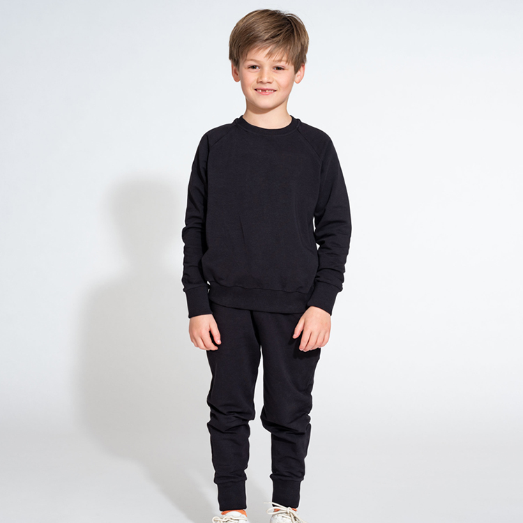 Kids sweatshirt set eco friendly kid sportswear children pullover children sweatshirt and jogger organic kids jogger set