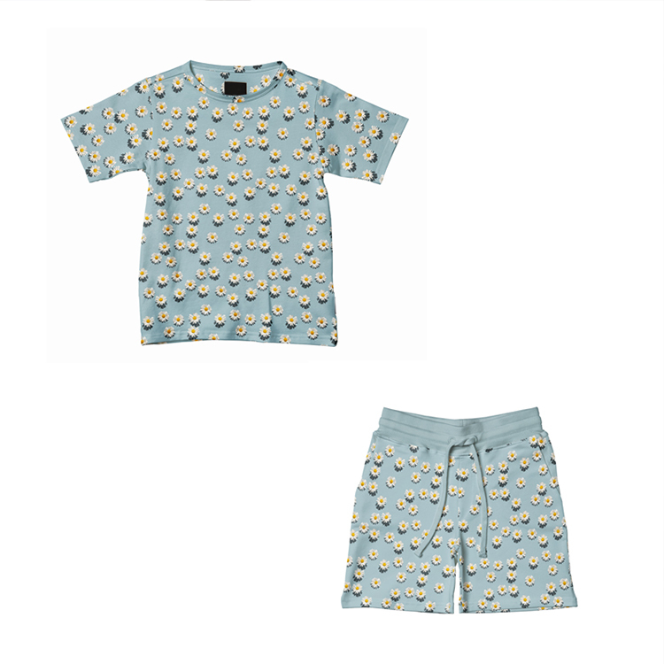 Kid boys shorts set sustainable T-Shirt and Shorts Set for Kids organic baby clothes organic cotton Baby Tops and Pants Suit