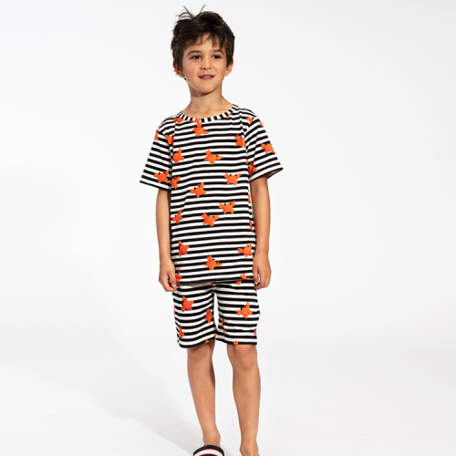 Kid T-shirt and Shorts Set Natural children boy shorts sets organic cotton Baby Tops and Pants Suit organic baby clothes