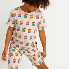 Natural children boy shorts sets organic baby clothes Baby Tops and Pants Suit