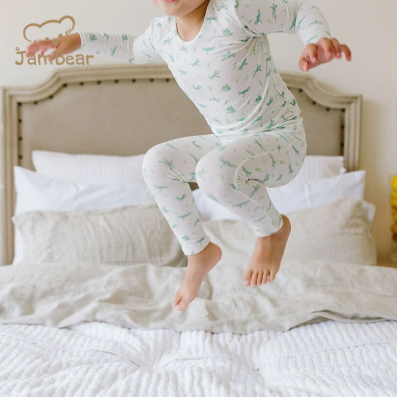 Natural Children Pyjamas 100% Cotton Environmental Pjs For Kids Eco-friendly Children Pajamas