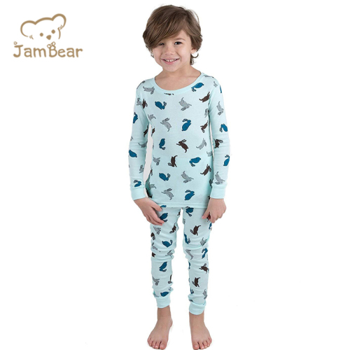 Sustainable Sleep Wear Kids Bamboo Natural Eco-friendly Pyjamas Enfants Bamboo Cotton Children Pyjamas