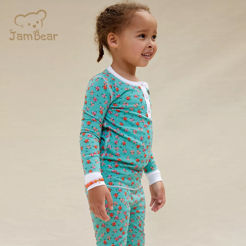 organic Bamboo sleepwear children children 2 piece pajama 100% cotton Bamboo Pajamas Kids Sustainable Children Pyjamas