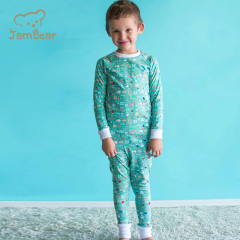 Organic Cotton kids night suit Children Pyjamas Eco-friendly 2 Piece Pajama baby jammies Cotton Pjs For kids sleeping clothes