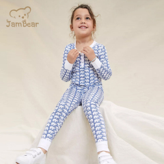 organic Bamboo sleepwear children children 2 piece pajama 100% cotton Bamboo Pajamas Kids Sustainable Children Pyjamas