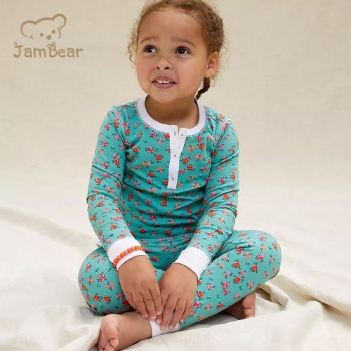 organic Bamboo sleepwear children children 2 piece pajama 100% cotton Bamboo Pajamas Kids Sustainable Children Pyjamas
