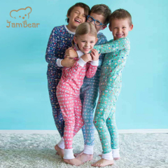 Organic Cotton kids night suit Children Pyjamas Eco-friendly 2 Piece Pajama baby jammies Cotton Pjs For kids sleeping clothes