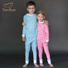 Organic Cotton kids night suit Children Pyjamas Eco-friendly 2 Piece Pajama baby jammies Cotton Pjs For kids sleeping clothes