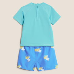 Printed two-piece swimsuit kids Swimsuits children boy Swimwear Sustainable 2pc Pelican Swim Set