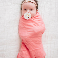 Organic baby swaddle blanket organic cotton Muslin Swaddle Blankets Summer baby blanket