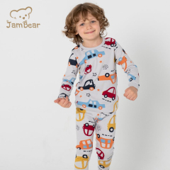 Environmental Bamboo Pajamas Kids Natural Eco-friendly Kids Two Piece Sweatsuits Sustainable Children Pajamas