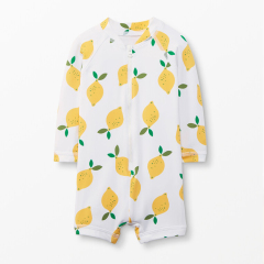 Kids boy swimwear children boy Swimsuits Sustainable Printed Swimsuit Set two way zip long sleeve Swimwear