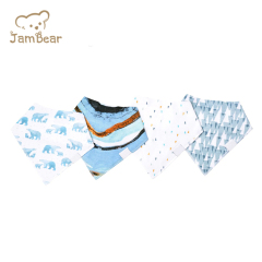 Organic bamboo custom burping bibs sustainable baby burp cloth eco friendly baby bandana bibs