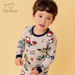 Environmental Two Peace Bamboo Pajamas Kids Natural Eco-friendly Sleep Wear Kids Print Children Pyjamas