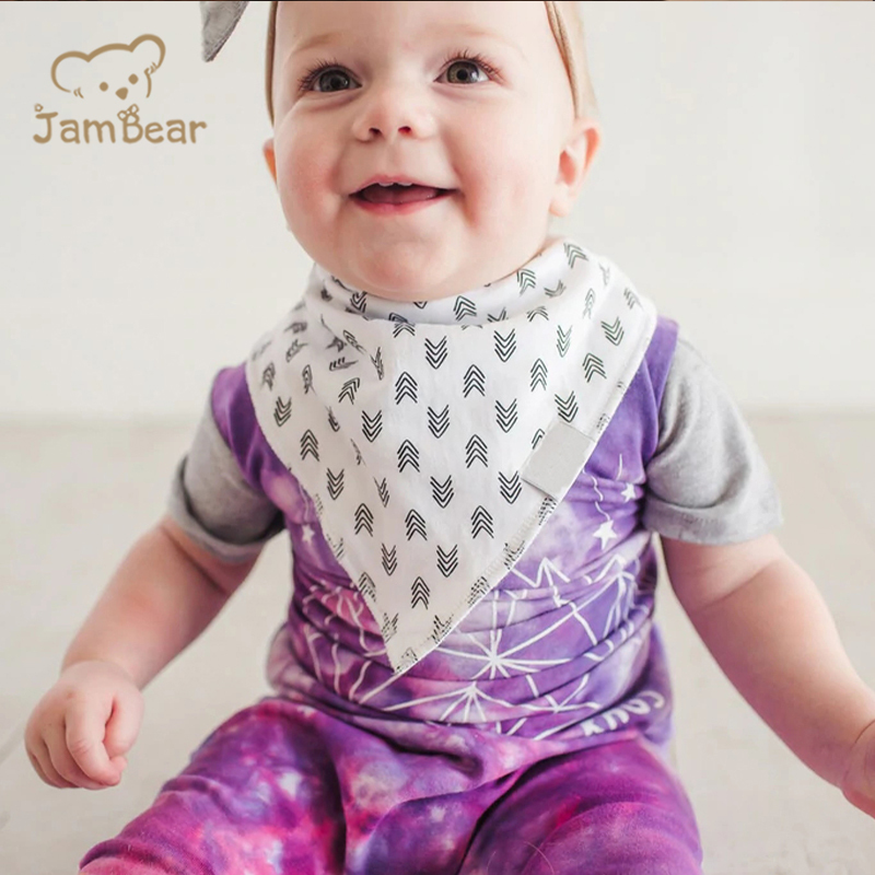 Organic cotton baby burp cloth eco friendly organic burp bib sustainable custom burping bibs