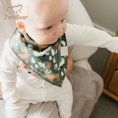 Organic bamboo custom burping bibs sustainable baby burp cloth eco friendly baby bandana bibs