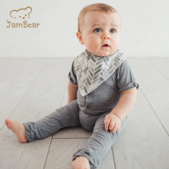 Organic cotton baby burp cloth eco friendly organic burp bib sustainable custom burping bibs