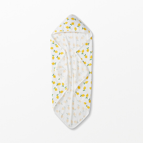 hooded baby towel Organic cotton baby blanket Print Hooded Towel natural Newborn Blanket baby swaddling wrap
