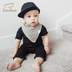 Organic cotton baby burp cloth eco friendly organic burp bib sustainable custom burping bibs
