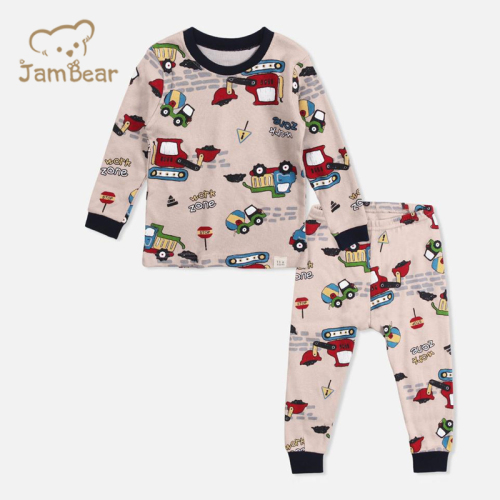 Environmental Two Peace Bamboo Pajamas Kids Natural Eco-friendly Sleep Wear Kids Print Children Pyjamas