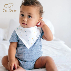 Organic bamboo custom burping bibs sustainable baby burp cloth eco friendly baby bandana bibs