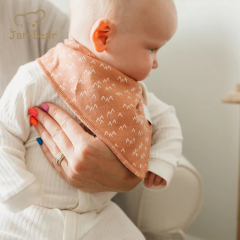 Organic bamboo custom burping bibs sustainable baby burp cloth eco friendly baby bandana bibs