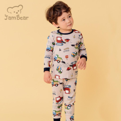 Environmental Two Peace Bamboo Pajamas Kids Natural Eco-friendly Sleep Wear Kids Print Children Pyjamas
