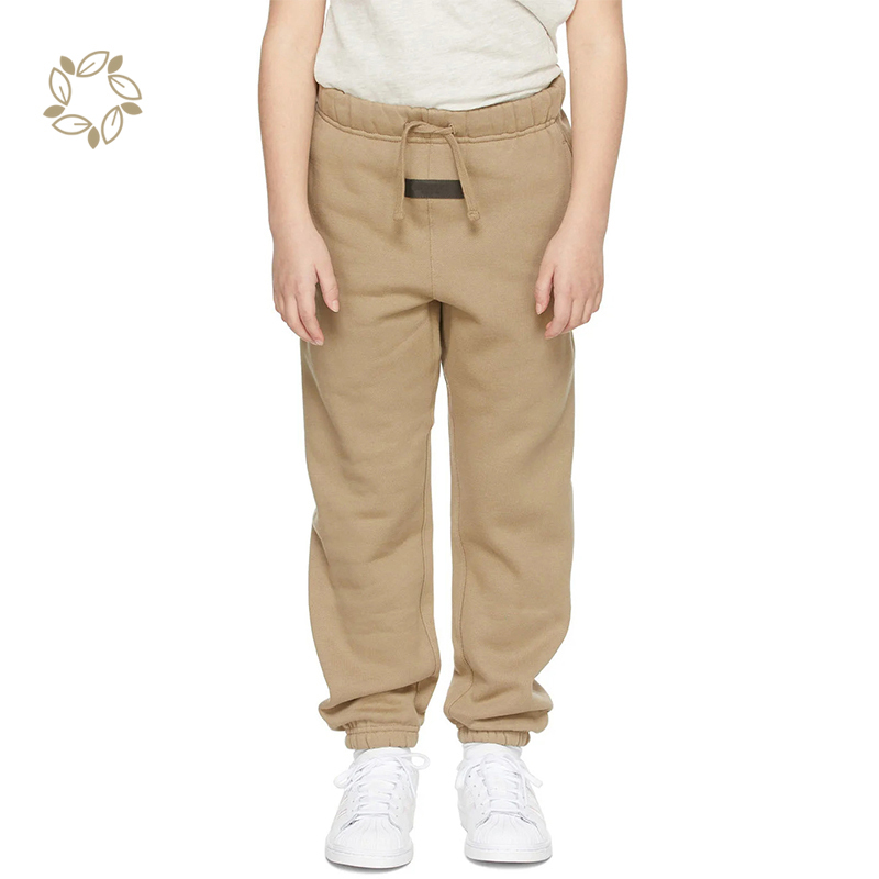 Organic cotton child joggers sustainable children sweatpants fleece eco friendly jogger pants kids boys