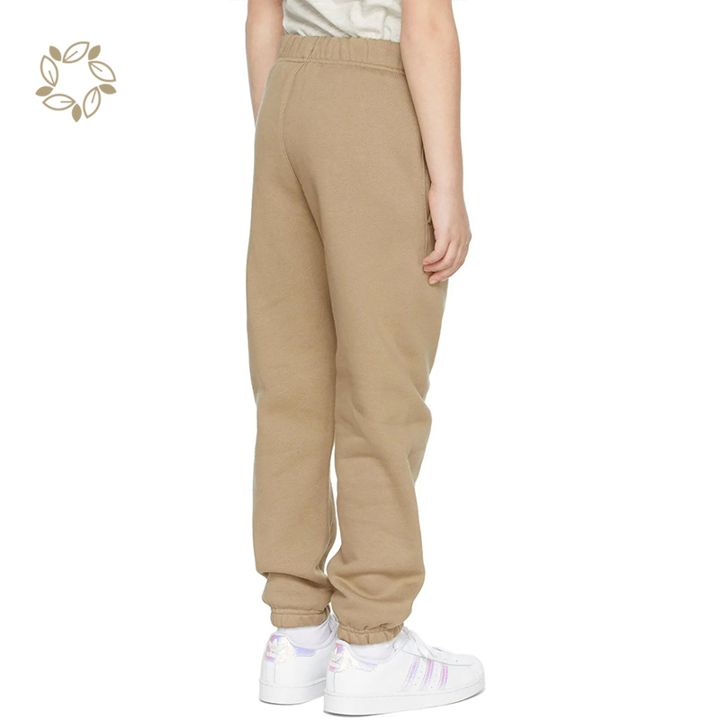 Organic cotton child joggers sustainable children sweatpants fleece eco friendly jogger pants kids boys