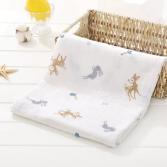 Newbron gauze wrap organic cotton baby Thin blanket Muslin Baby Blankets soft and breathable baby swaddling wrap