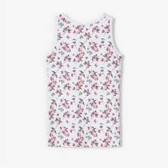 Kids girl Sleeveless t-shirt organic cotton kids tee Eco friendly children Tank Top t shirts print Sleeveless tee