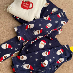 100% Organic cotton Christmas kids pajamas eco friendly childrens christmas pajamas sustainable organic christmas pajamas