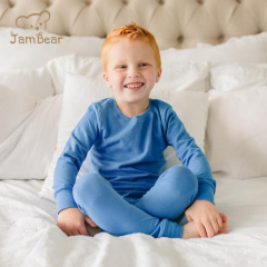 Organic Cotton Boys' Pajamas Natural Eco-friendly Children Pajamas Environmental 2 Piece Pajama