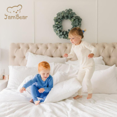 Organic Cotton Boys' Pajamas Natural Eco-friendly Children Pajamas Environmental 2 Piece Pajama