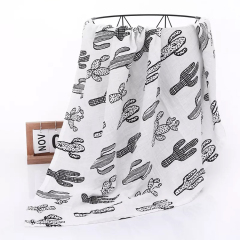 Newbron gauze wrap organic cotton baby Thin blanket Muslin Baby Blankets soft and breathable baby swaddling wrap